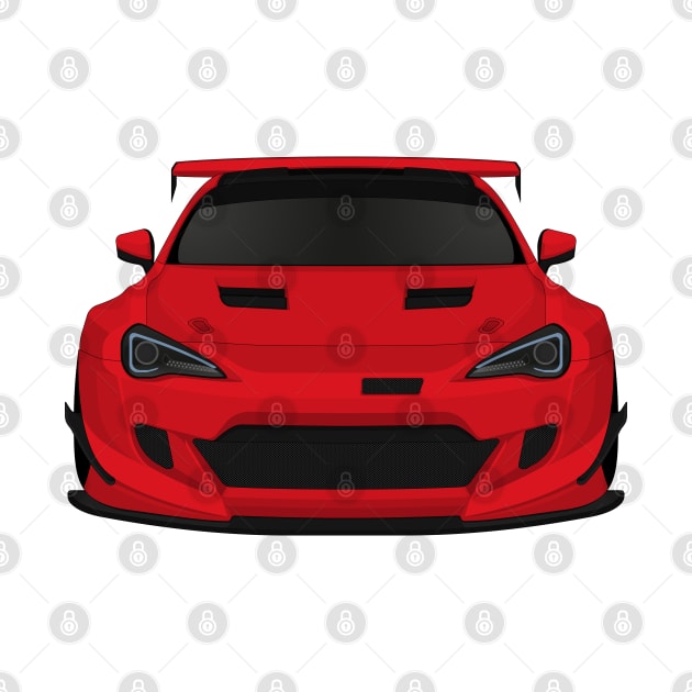 GT86 widebody Monaco-red by VENZ0LIC