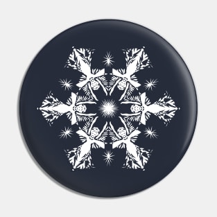 Krista's Angel Snowflake 6 Pin