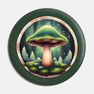 Mossy Mushroom Pin