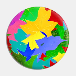 Abstract leaves patchwork, colorful, geometrical,seammless patterns Pin