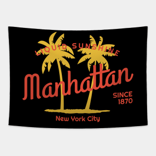 Manhattan - Liquid Summer Since 1870 Tapestry