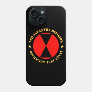 7th Infantry Division - Opn Just Cause Phone Case