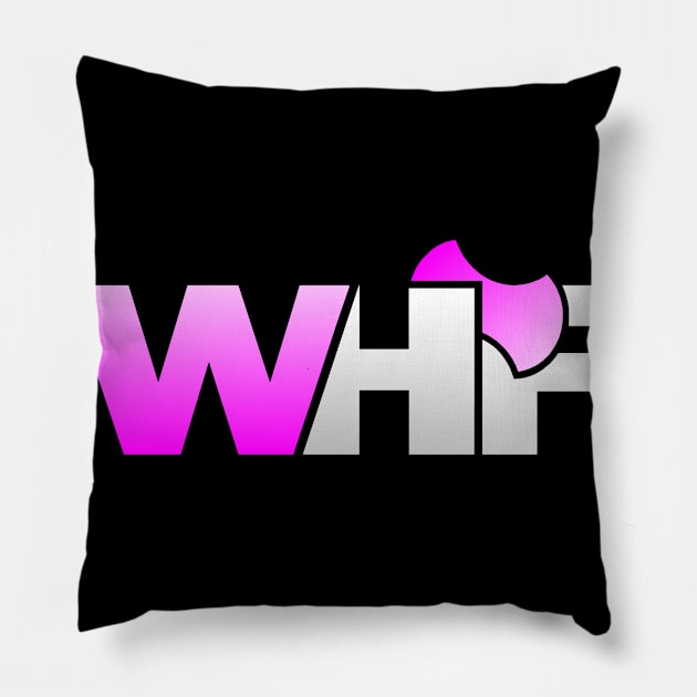 Pink (white) Pillow by WHF