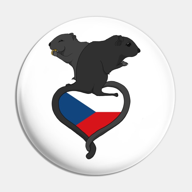 Gerbil Czech Republic (dark) Pin by RampArt