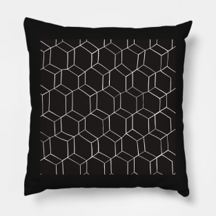 Black geometric pattern Pillow