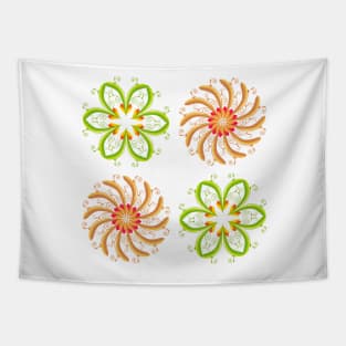 Floral Ornaments Tapestry