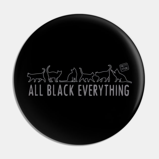 All Black Everything Cats Pin by prettyinpunk