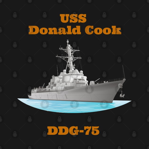 Donald Cook DDG-75 Destroyer Ship by woormle