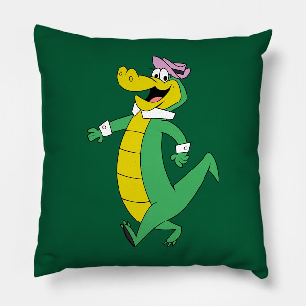 Wally Gator - Boomerang Pillow by LuisP96