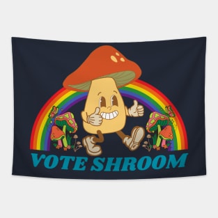 Vote Shroom, Mushroom picker Tapestry