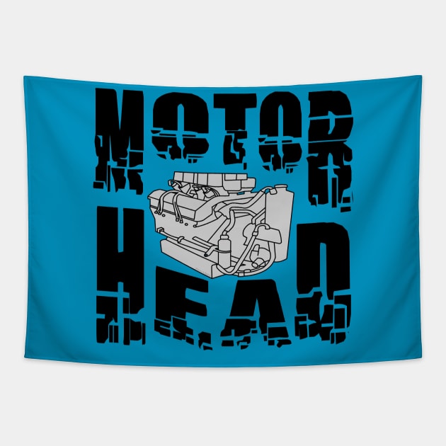 Motor Head Engine Tapestry by Barthol Graphics