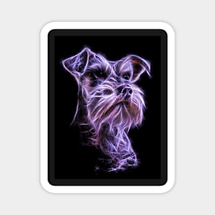 Schnauzer Cute Portrait Loft and Spiritual Style Magnet