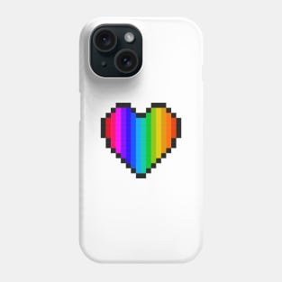 Pixel Pride Heart Phone Case