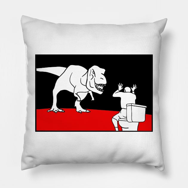 Dino Toilet Pillow by Nerdpins