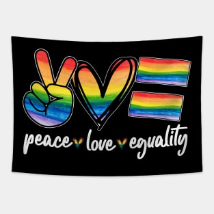 peace love equality LGBT pride Tapestry