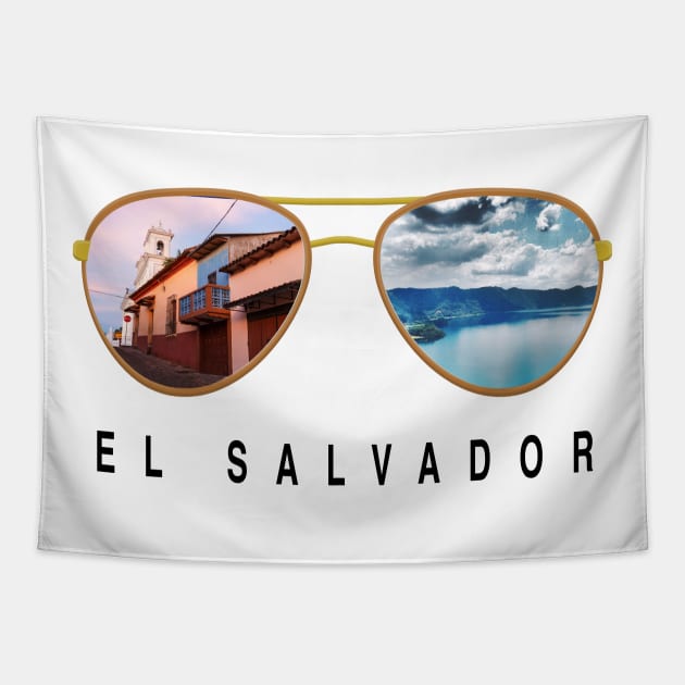 El Salvador Sunglasses Tapestry by JayD World