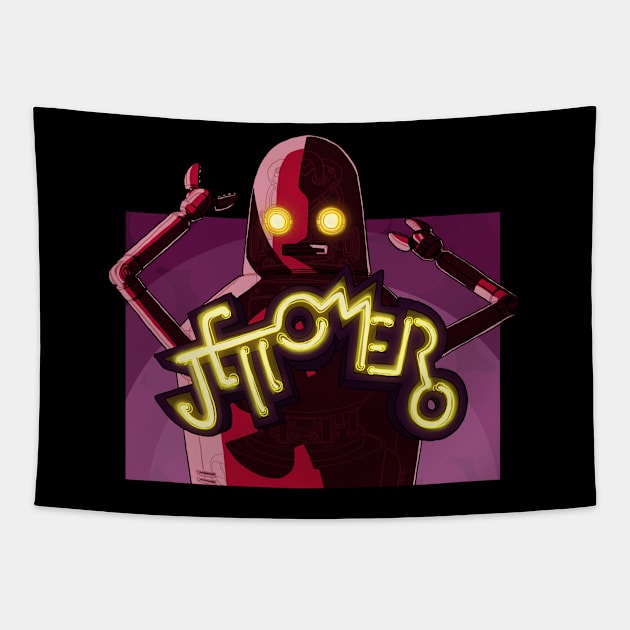 Jettomero - Heart Head v1 Tapestry by pnaut