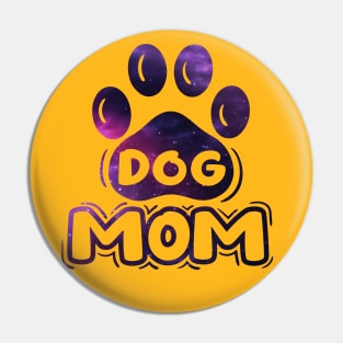 Dog Mom Typography Pin