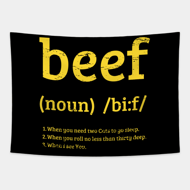 What's Beef? Original Aesthetic Tribute 〶 Tapestry by Terahertz'Cloth