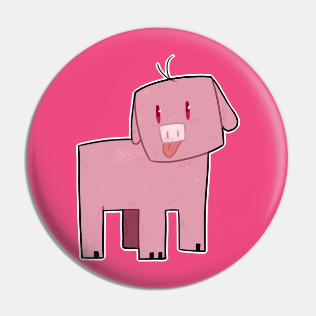 Minecraft Pig Pin by BetaRat