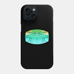 Blue Iguana Mask Phone Case