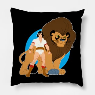 Young Samson and Goliath Pillow