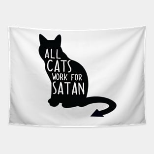 All cats work for Satan Tapestry