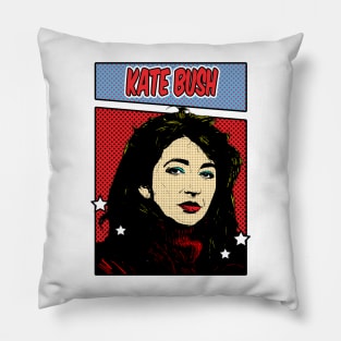 Kate Bush 80s Pop Art Comic Style Pillow