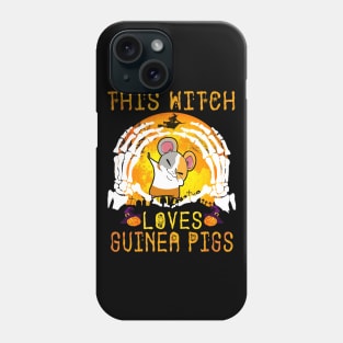 This Witch Loves Guinea Pigs Halloween (101) Phone Case