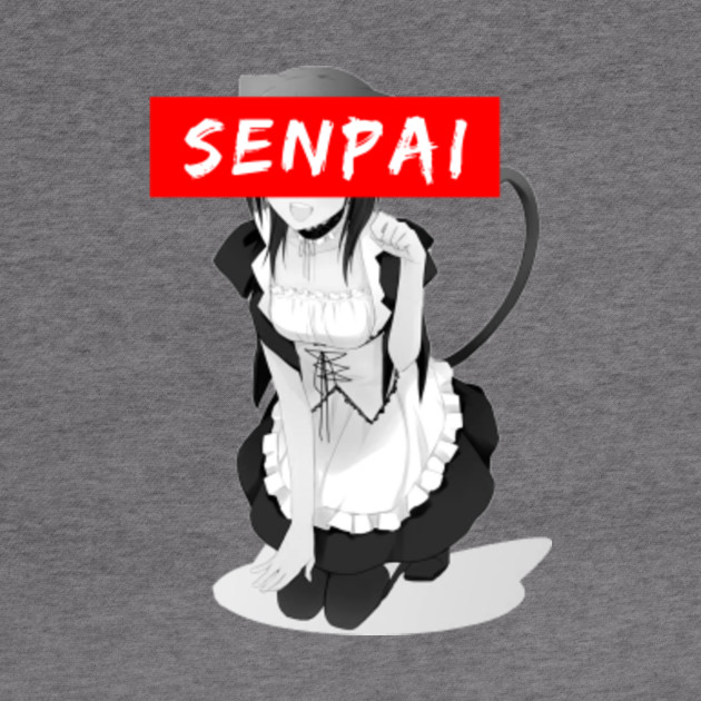 Senpai Supreme Cat Maid Girl Cat Hoodie Teepublic