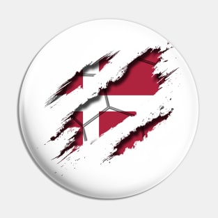 Denmark Football Pin