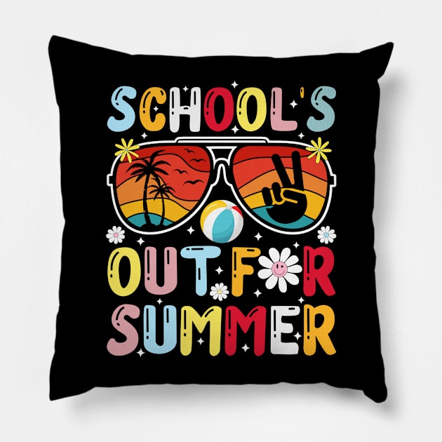 School's out for summer Pillow by TeeGuarantee