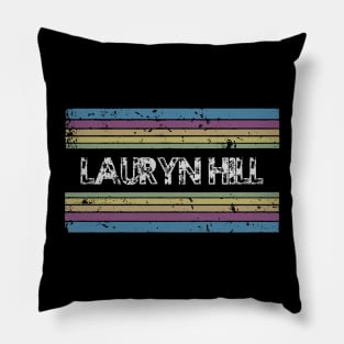 lauryn vintage rainbow Pillow