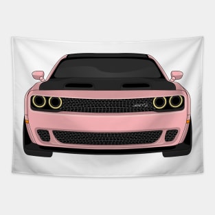 DODGE HELLCAT FRONT PINK Tapestry