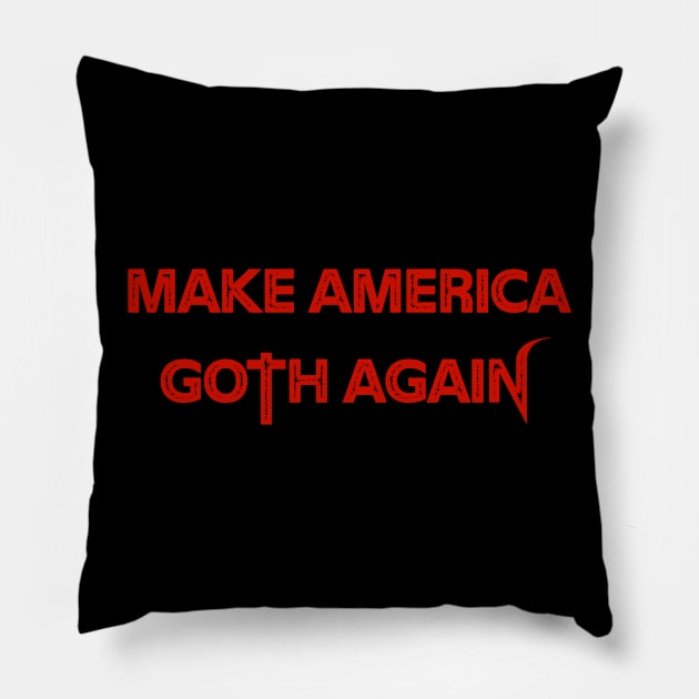 More Goth Pillow by firstspacechimp