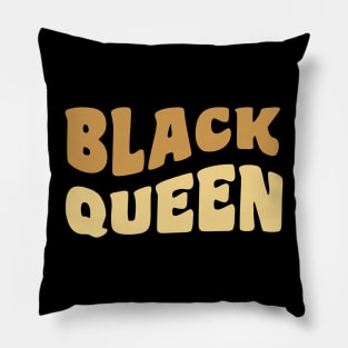 Black Queen, Black Woman Pillow