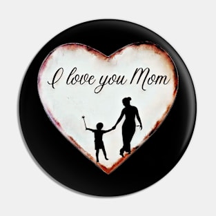 heart love you mom Pin