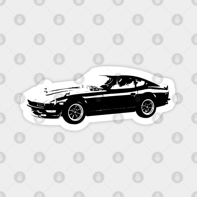 240z B&W Magnet by GrizzlyVisionStudio