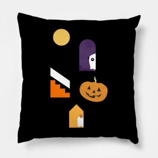 Hide and Seek Pug Halloween Pillow