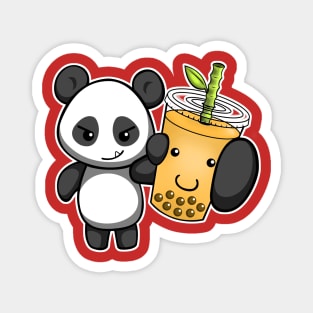 Panda Boba Bubble Tea Chinese Zodiac Magnet