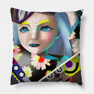 loisa vice abstract Pillow