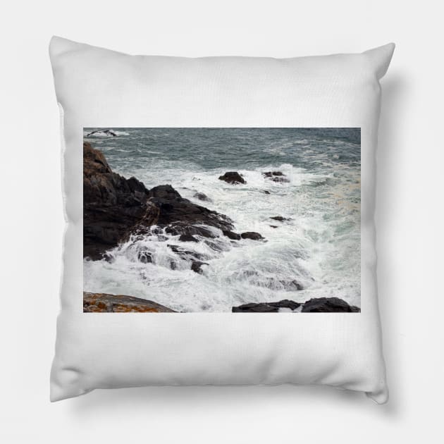 Venus Pool, Sark, Channel Islands Pillow by HazelWright