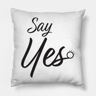 Say Yes Marriage Proposal Pillow