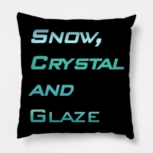 Snow-Crystal and glaze Pillow