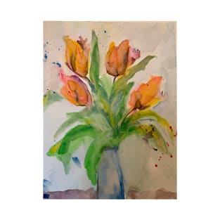 tulips in vase T-Shirt