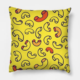 Macaroni and Cheese food pattern with noodles Pillow