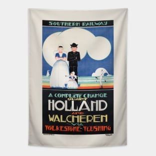 Holland Netherlands Vintage Poster 1924 Tapestry