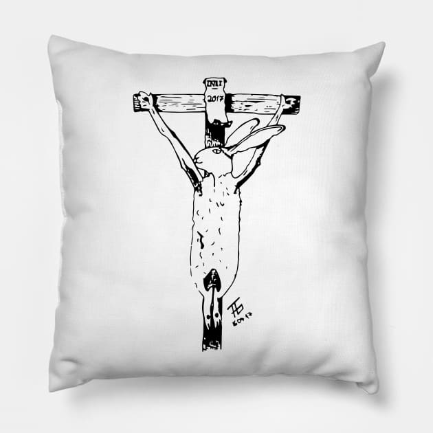 INRI Rabit Pillow by thegucke