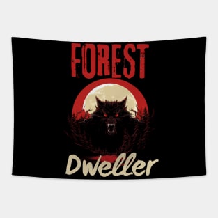 Forest Dweller werewolf Tapestry