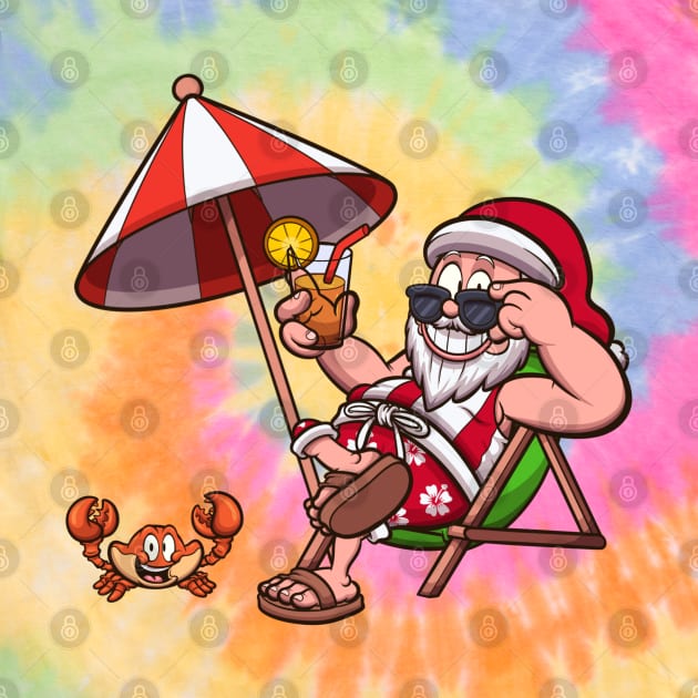 Tropical store santa shirt